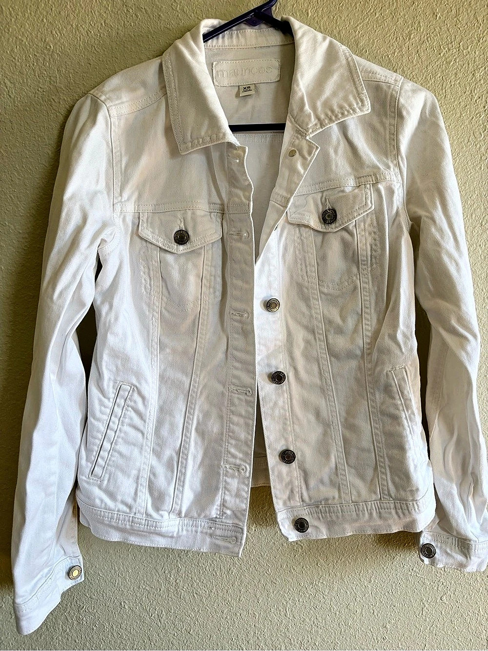 Juicy Couture Women's White Jean Jacket Size XS Like New